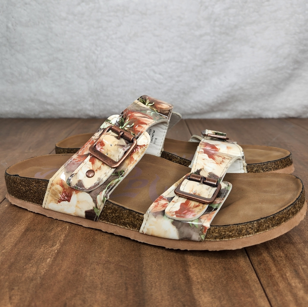 Mad Paw Floral Birk Style Slides Size 8